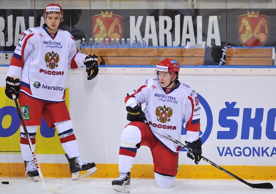 Hockey. Karjala Cup. Czech Republic vs. Russia