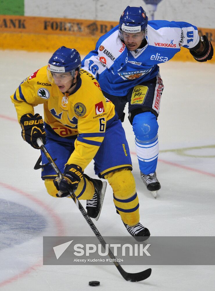Hockey Karjala Cup. Finland vs. Sweden