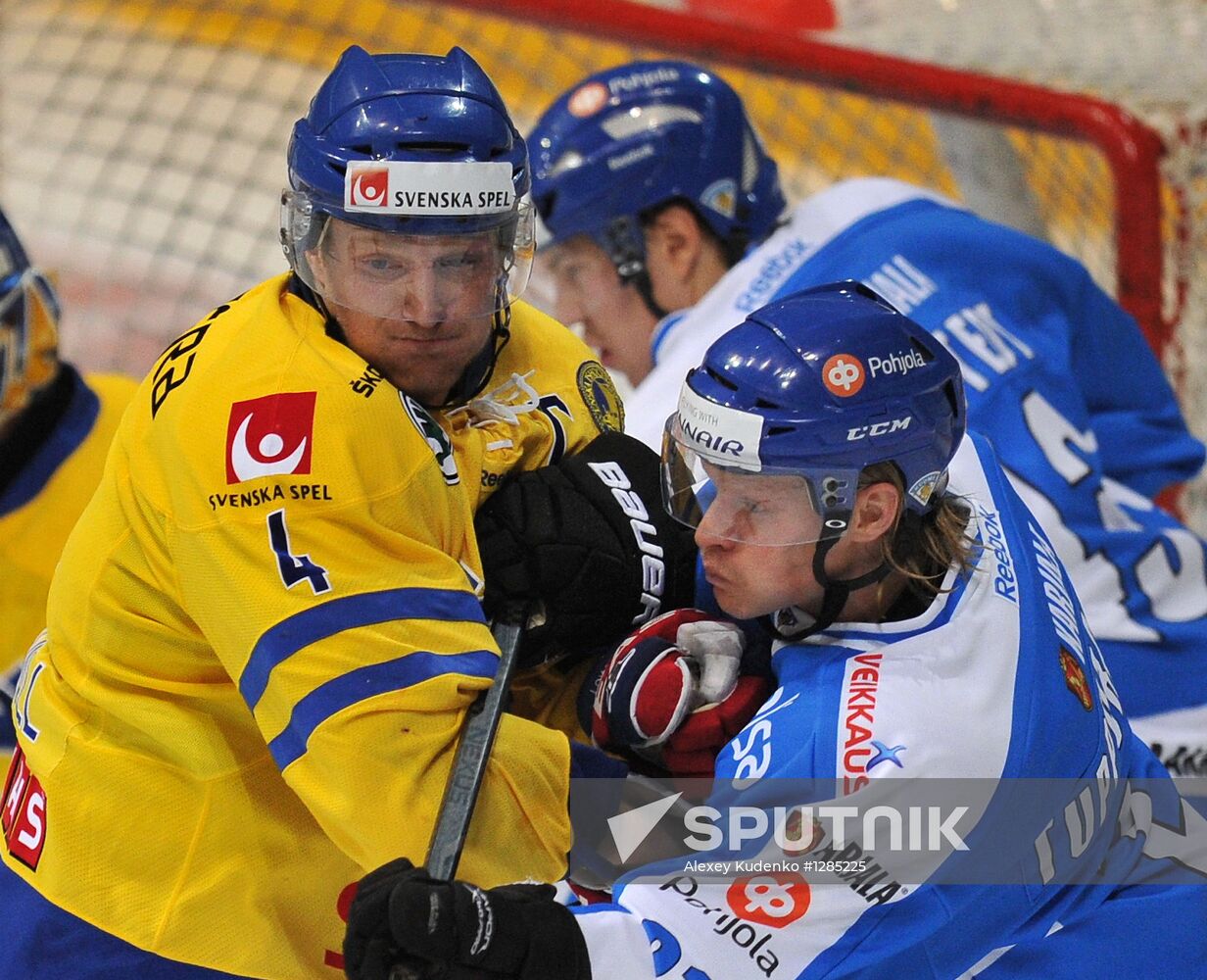 Hockey Karjala Cup. Finland vs. Sweden