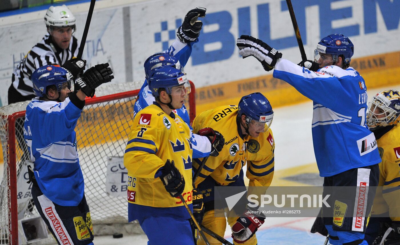 Hockey Karjala Cup. Finland vs. Sweden