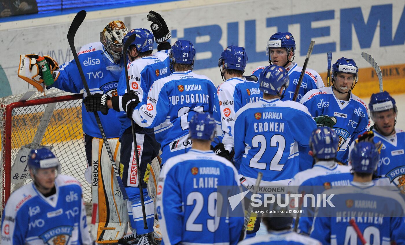 Hockey Karjala Cup. Finland vs. Sweden