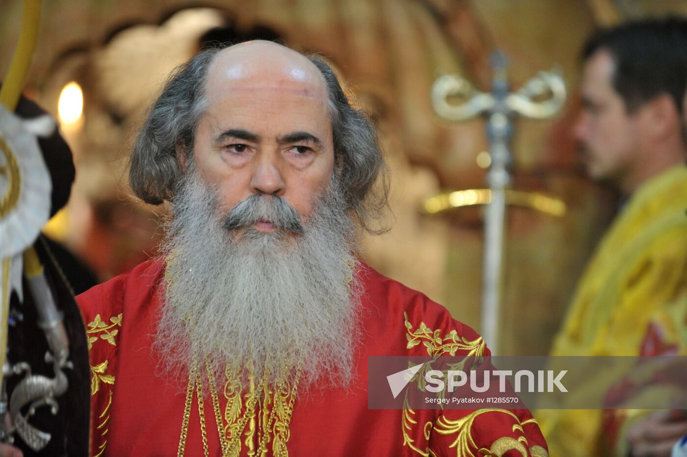 Patriarch Kirill conducts liturgy in Church of Holy Sepulchre