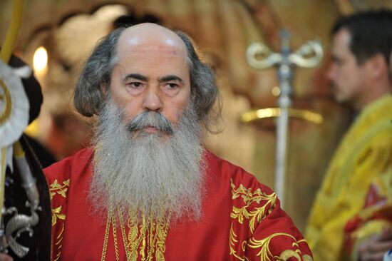Patriarch Kirill conducts liturgy in Church of Holy Sepulchre