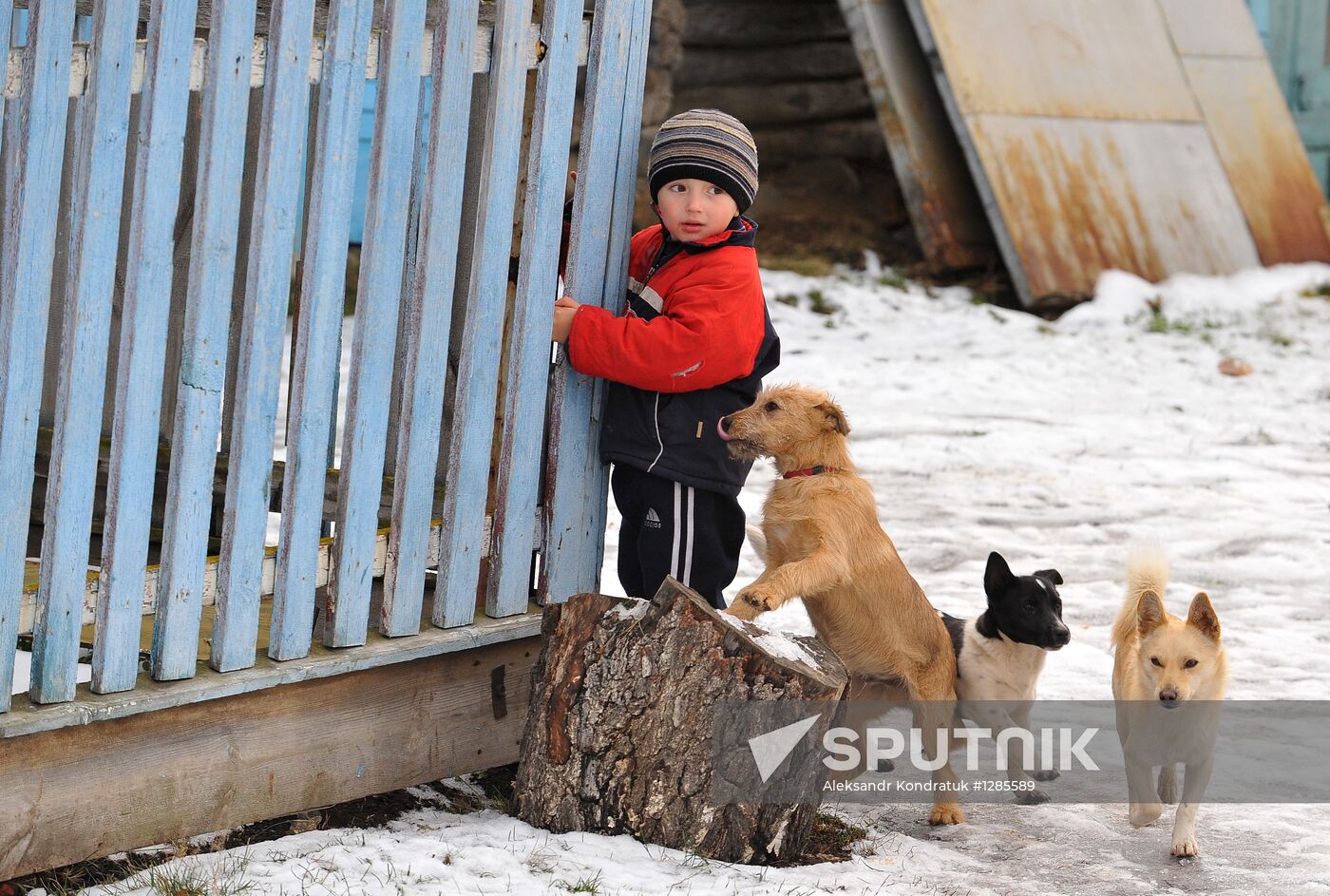 Rural life in Karabolka village, Chelyabinsk region
