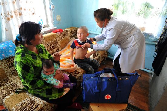 Rural life in Karabolka village, Chelyabinsk region