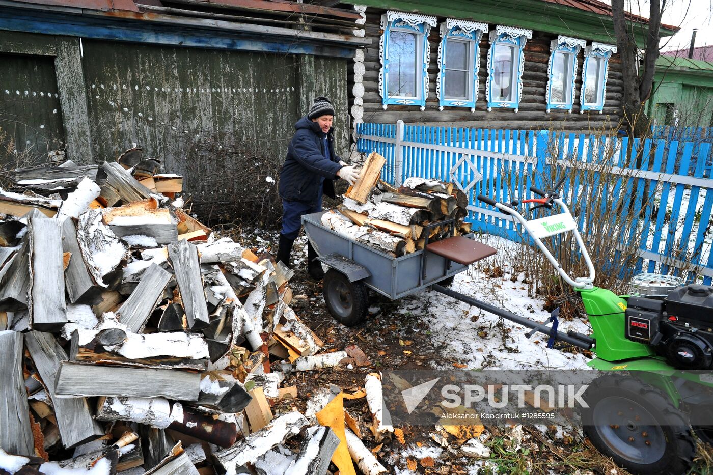 Rural life in Karabolka village, Chelyabinsk region