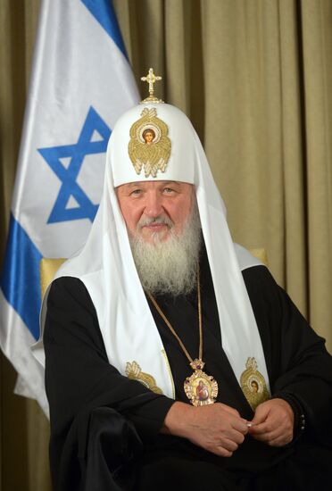 Patriarch Kirill meets with Israel's President Shimon Peres