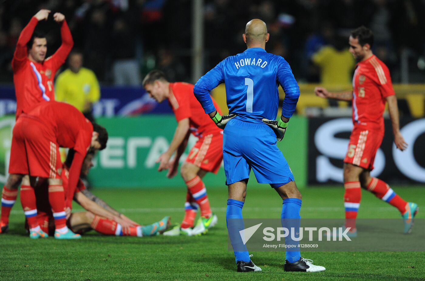 Russia vs. USA football friendly match