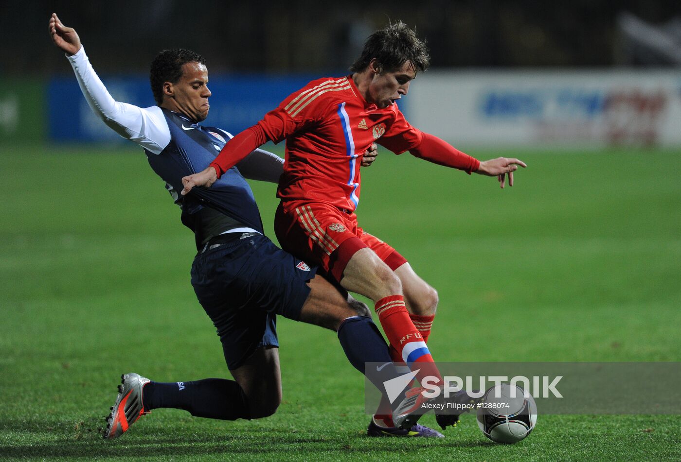 Russia vs. USA football friendly match