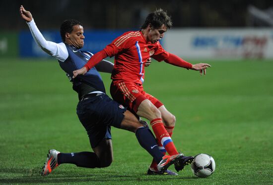 Russia vs. USA football friendly match