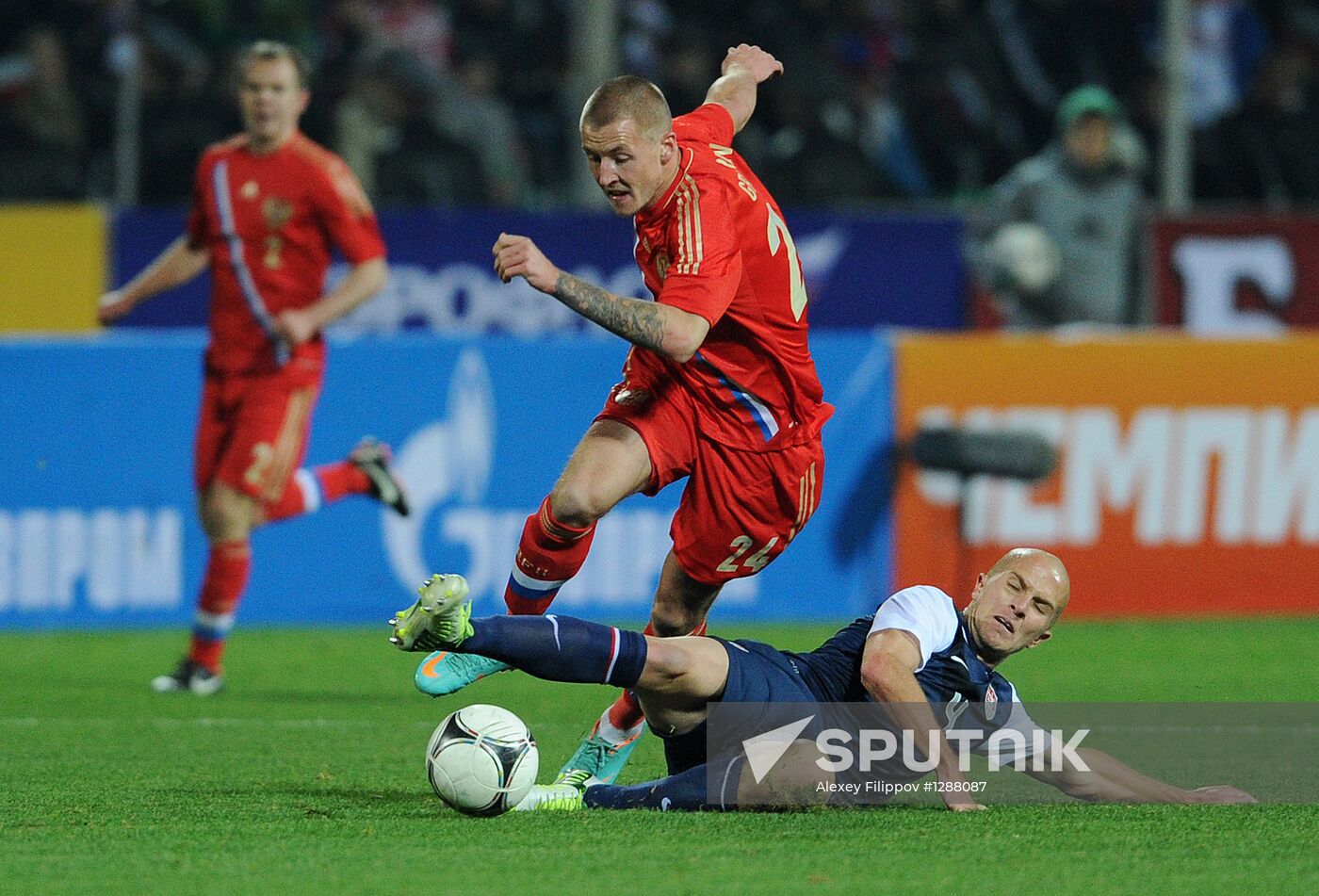 Russia vs. USA football friendly match