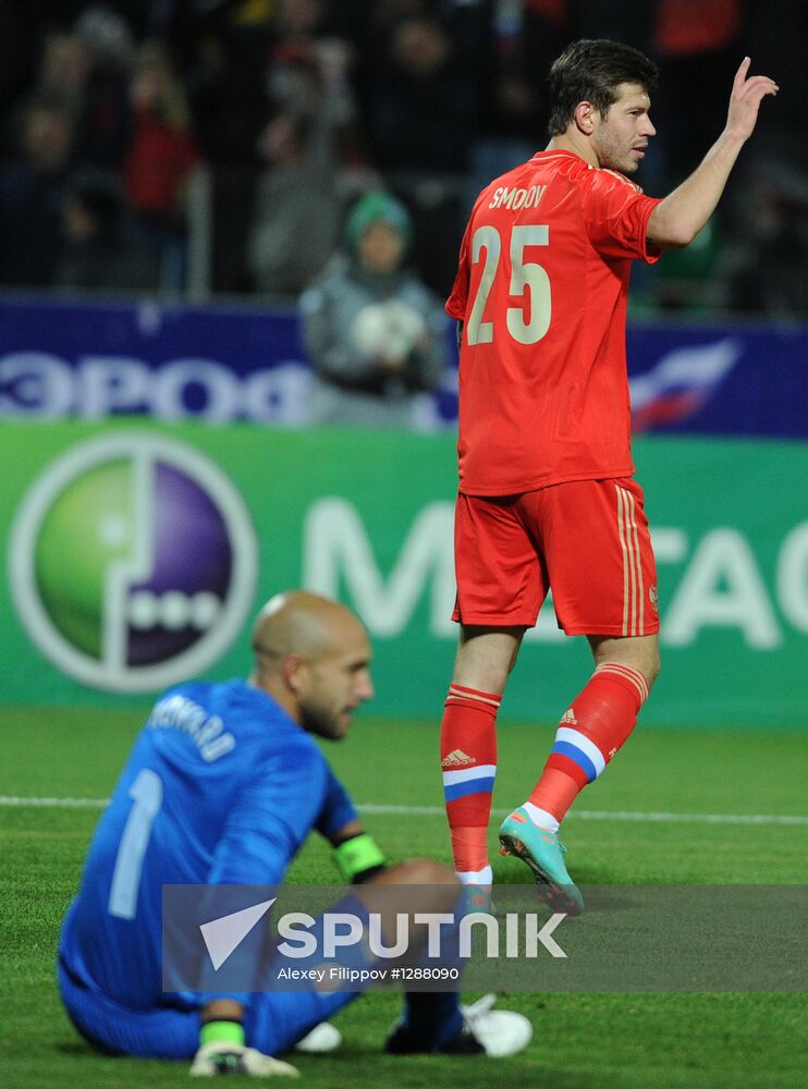 Russia vs. USA football friendly match