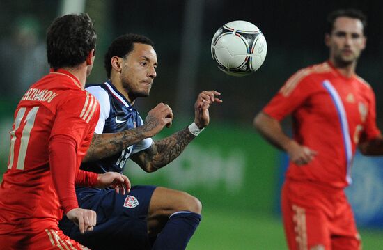 Russia vs. USA football friendly match