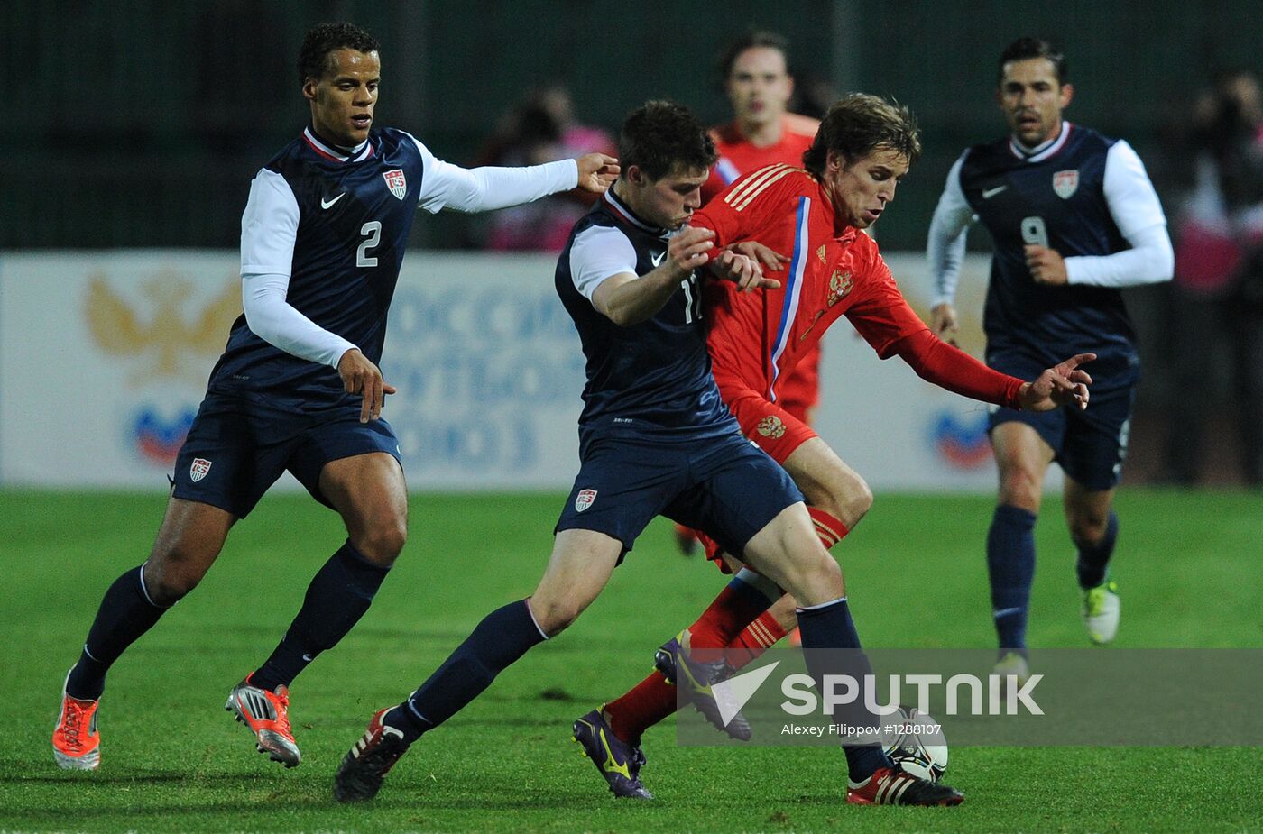 Russia vs. USA football friendly match