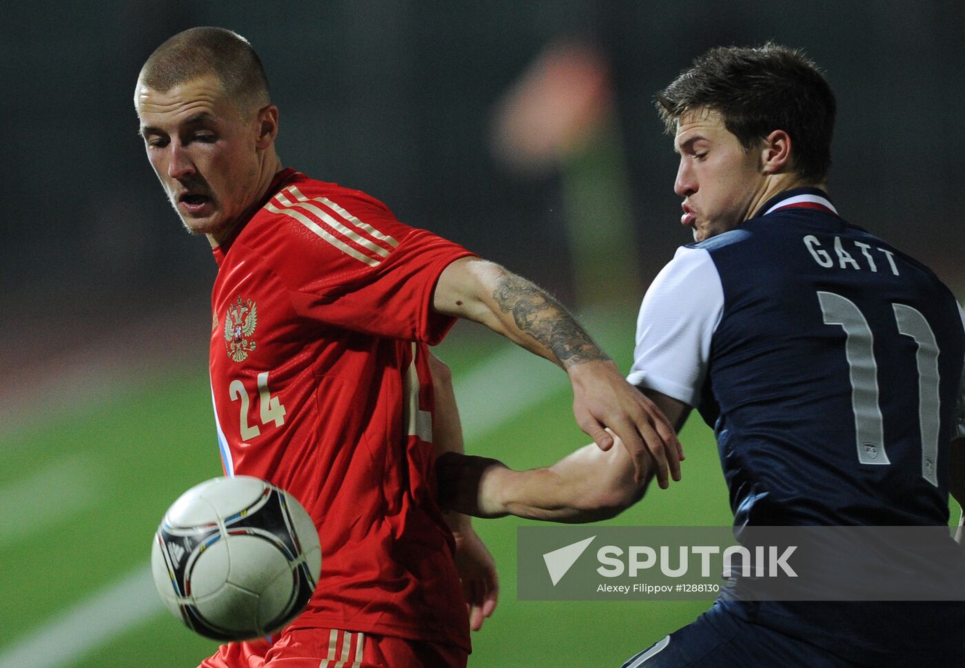 Russia vs. USA football friendly match