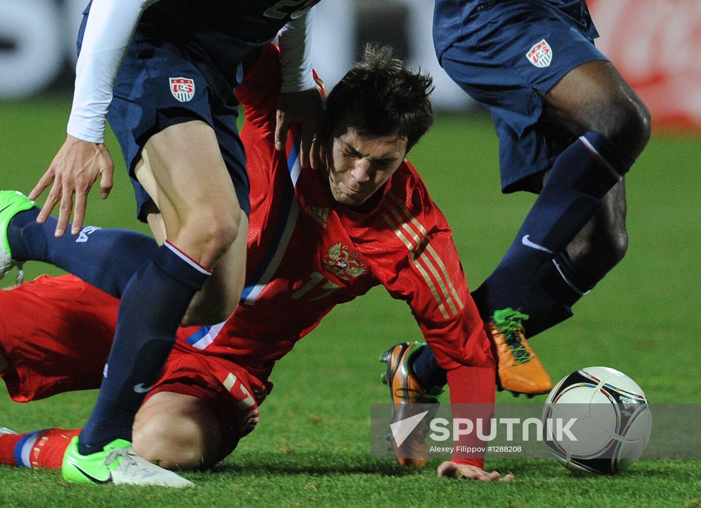 Russia vs. USA football friendly match