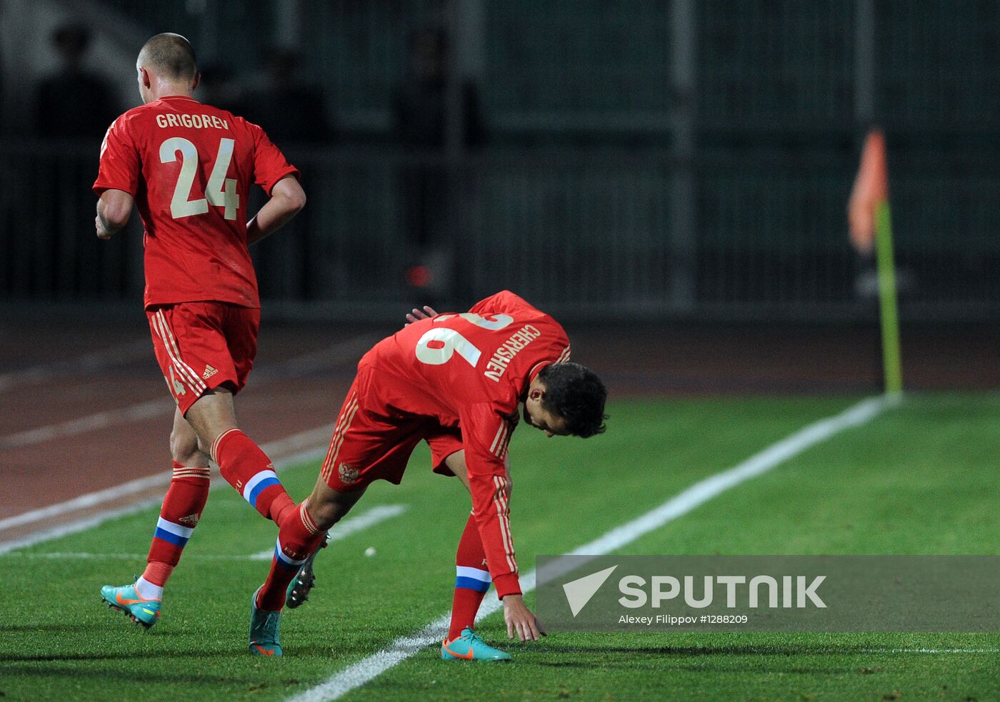 Russia vs. USA football friendly match