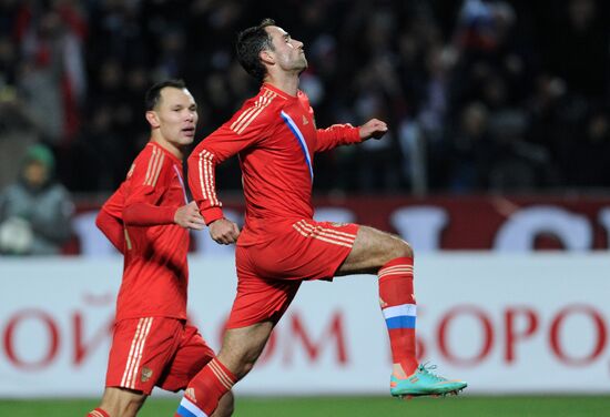 Russia vs. USA football friendly match