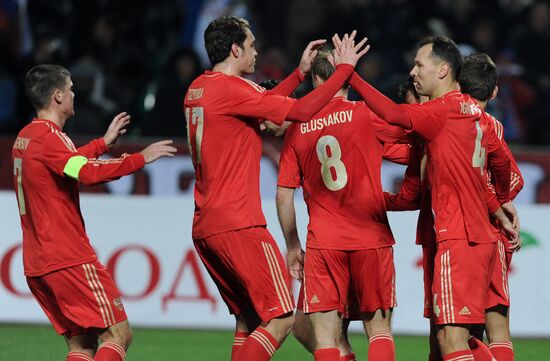 Russia vs. USA football friendly match