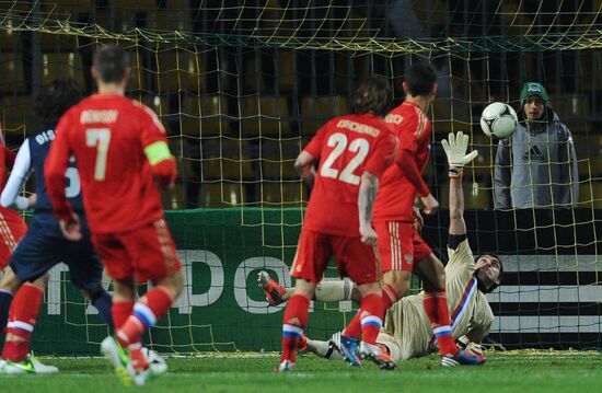 Russia vs. USA football friendly match