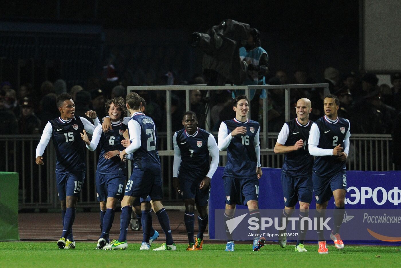Russia vs. USA football friendly match