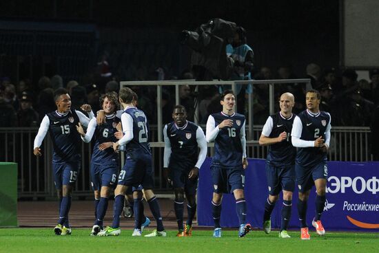Russia vs. USA football friendly match