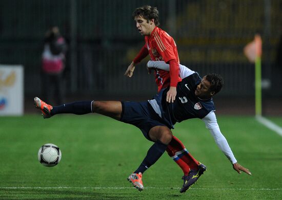 Russia vs. USA football friendly match