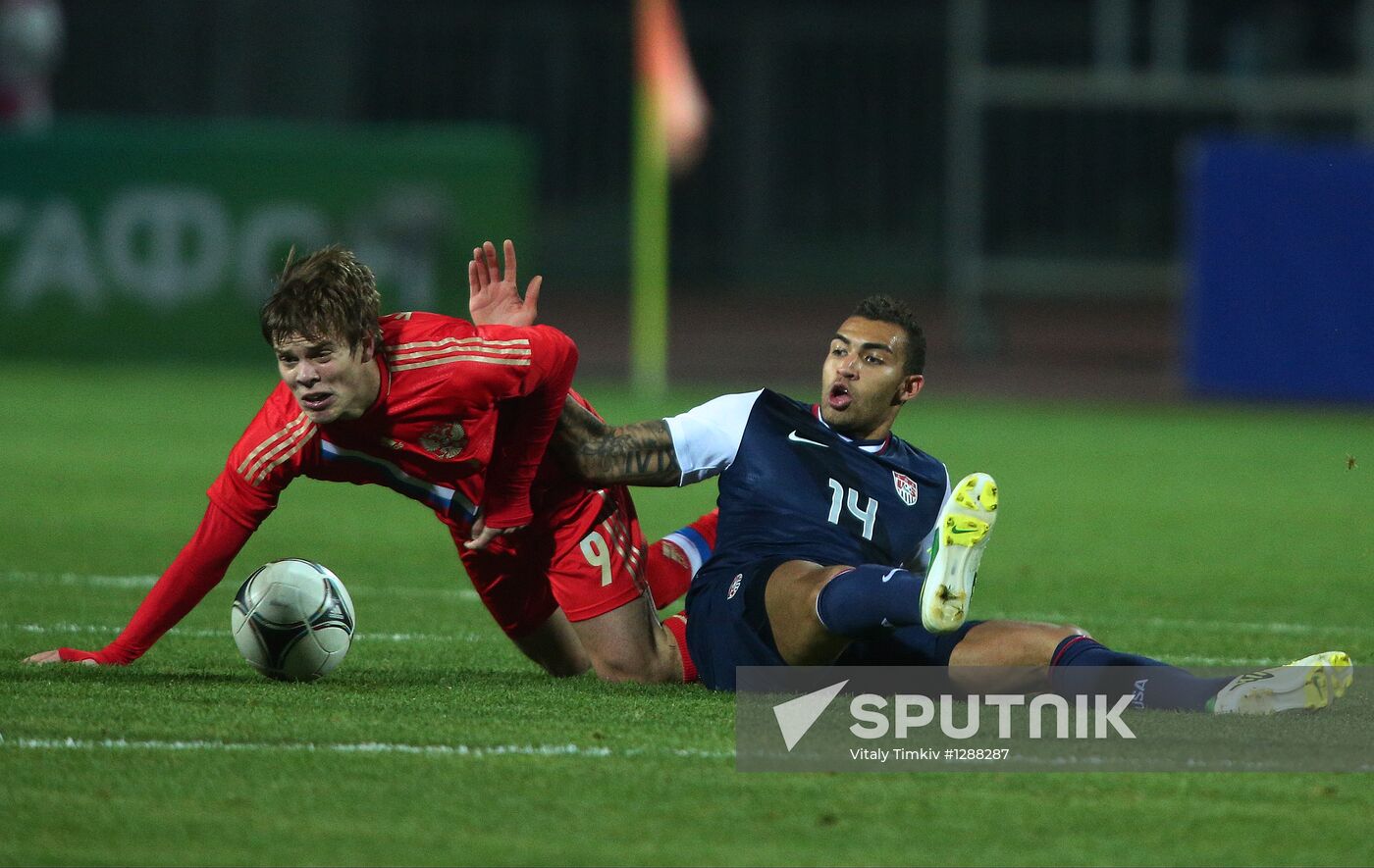 Russia vs. USA football friendly match