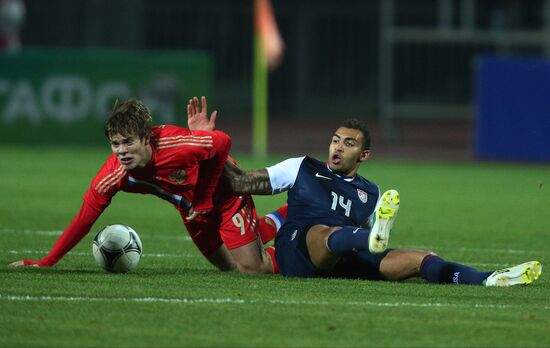 Russia vs. USA football friendly match