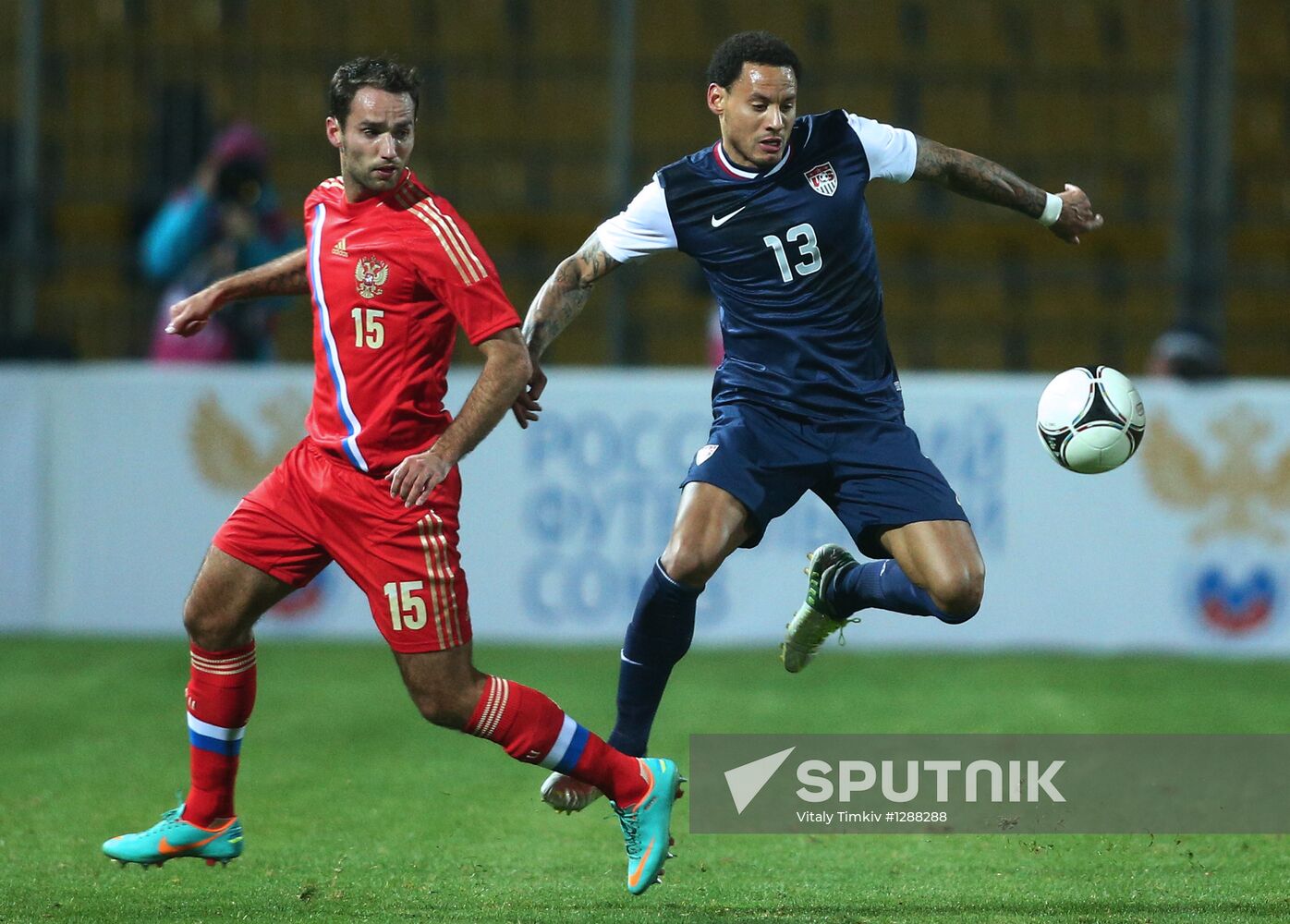 Russia vs. USA football friendly match