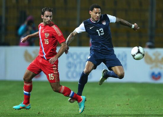 Russia vs. USA football friendly match
