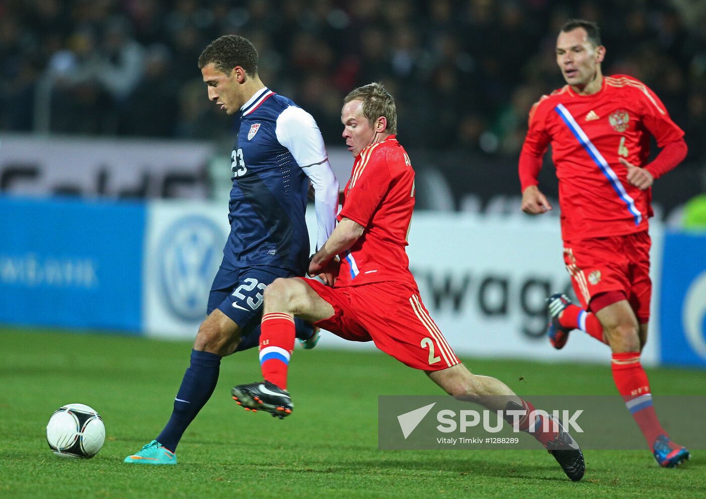 Russia vs. USA football friendly match