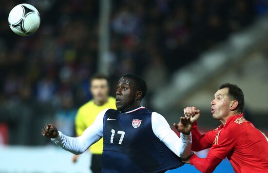 Russia vs. USA football friendly match