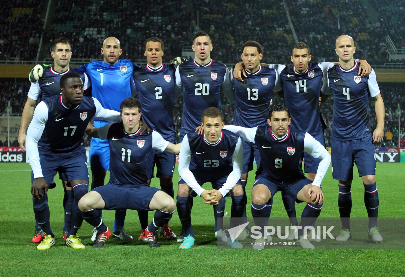 Russia vs. USA football friendly match