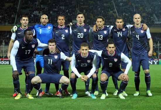 Russia vs. USA football friendly match