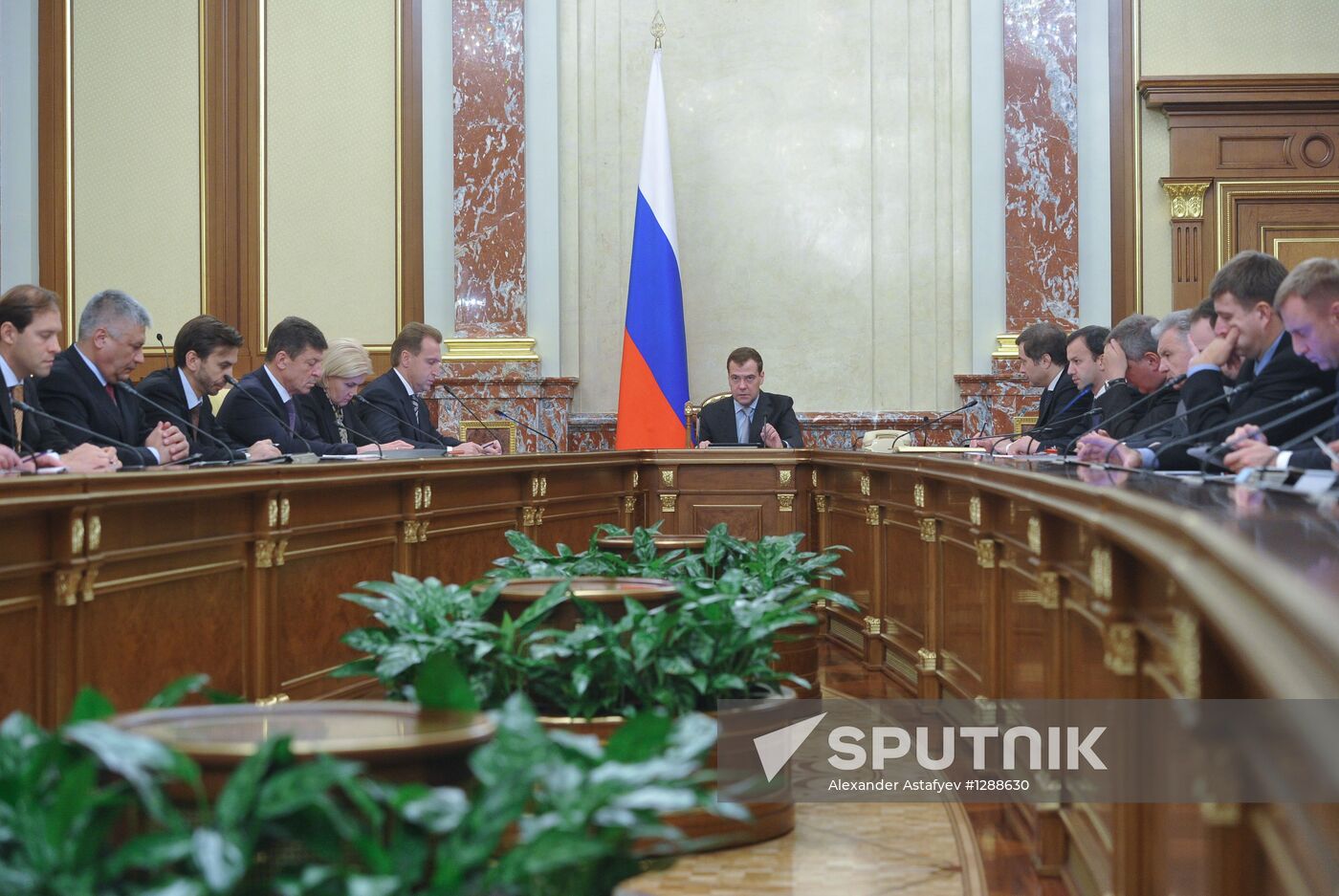 Dmitry Medvedev chairs Russian Government meeting