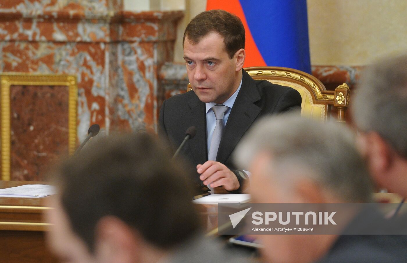 Dmitry Medvedev chairs Russian Government meeting