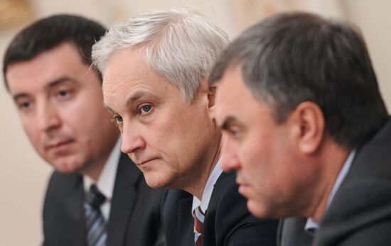 Vladimir Putin meets with Opora Rossii leadership