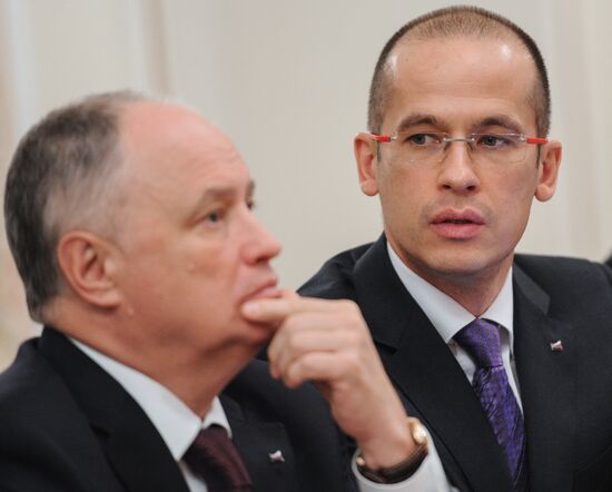 Vladimir Putin meets with Opora Rossii leadership