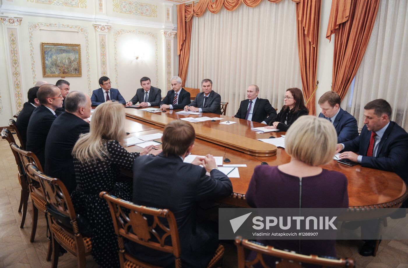 Vladimir Putin meets with Opora Rossii leadership