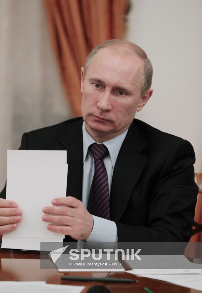 Vladimir Putin meets with Opora Rossii leadership