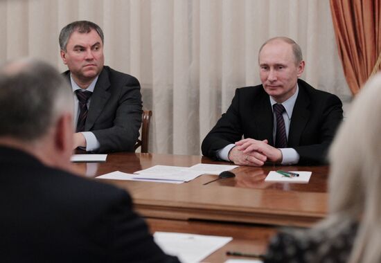 Vladimir Putin meets with Opora Rossii leadership
