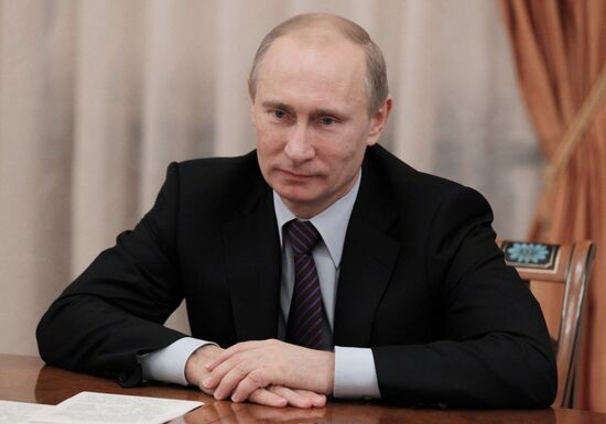 Vladimir Putin meets with Opora Rossii leadership