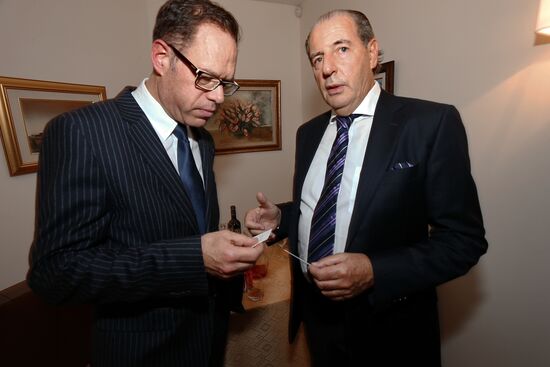 Reception of Christie's in residence of Israeli ambassador