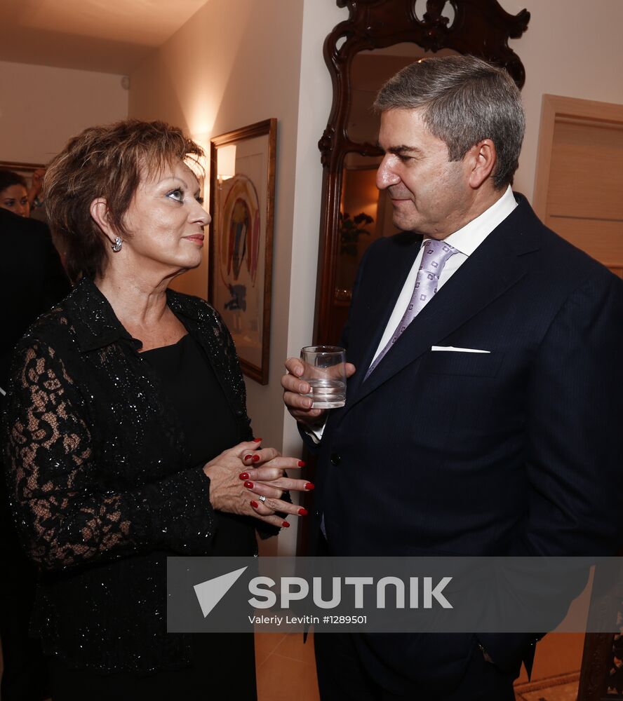 Reception of Christie's in residence of Israeli ambassador