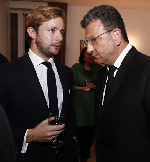 Reception of Christie's in residence of Israeli ambassador