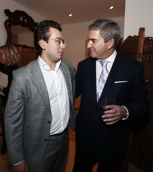 Reception of Christie's in residence of Israeli ambassador