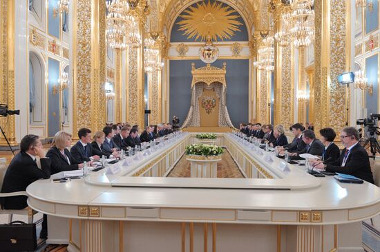 Russian-German bilateral talks in the Kremlin