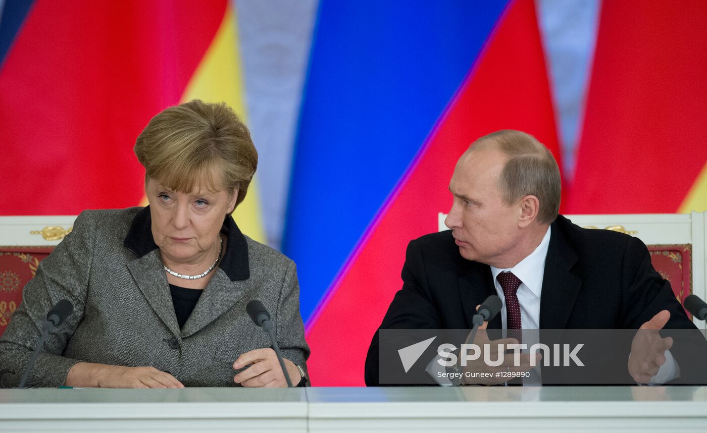 Russian-German bilateral talks in the Kremlin