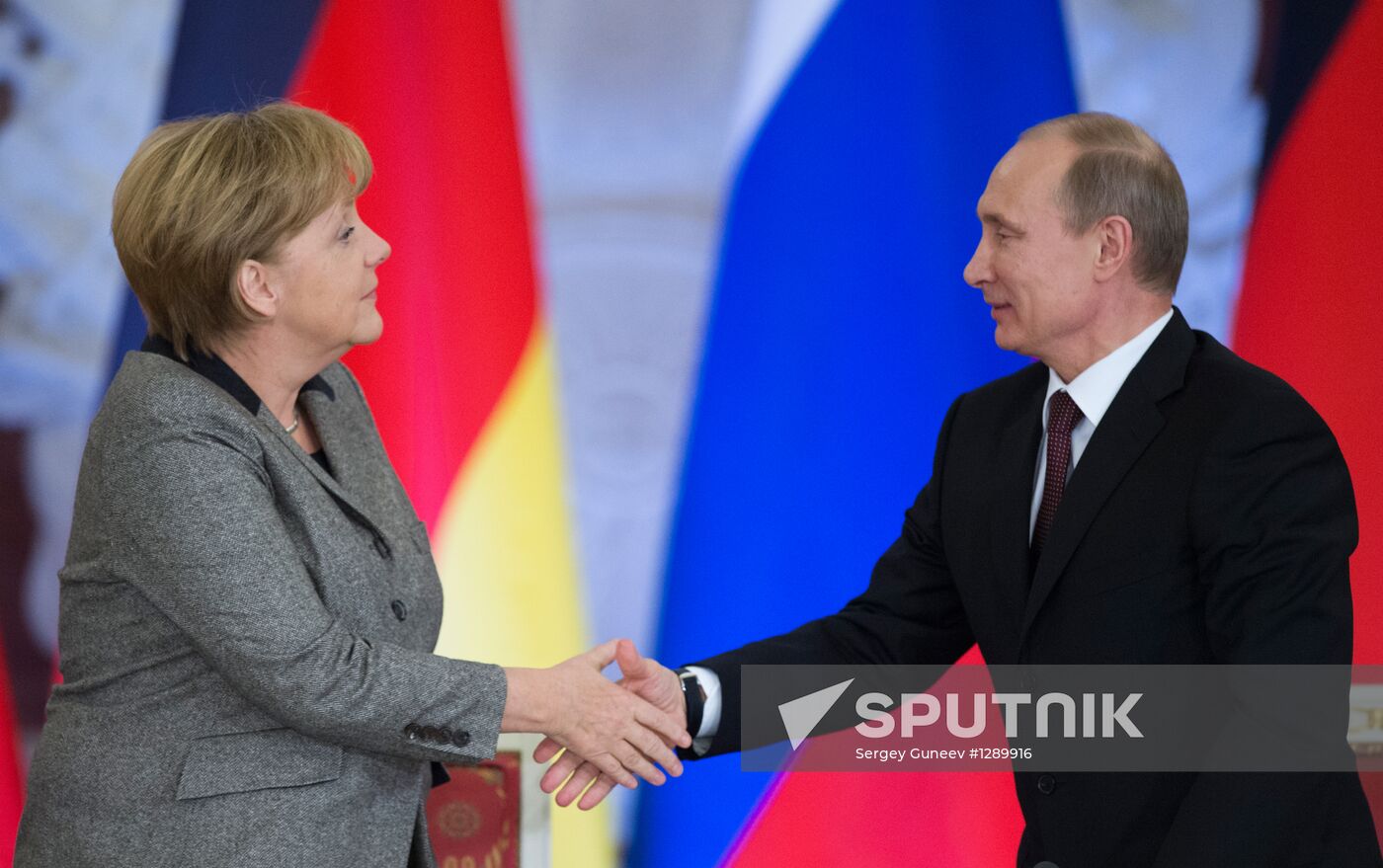 Russian-German bilateral talks in the Kremlin